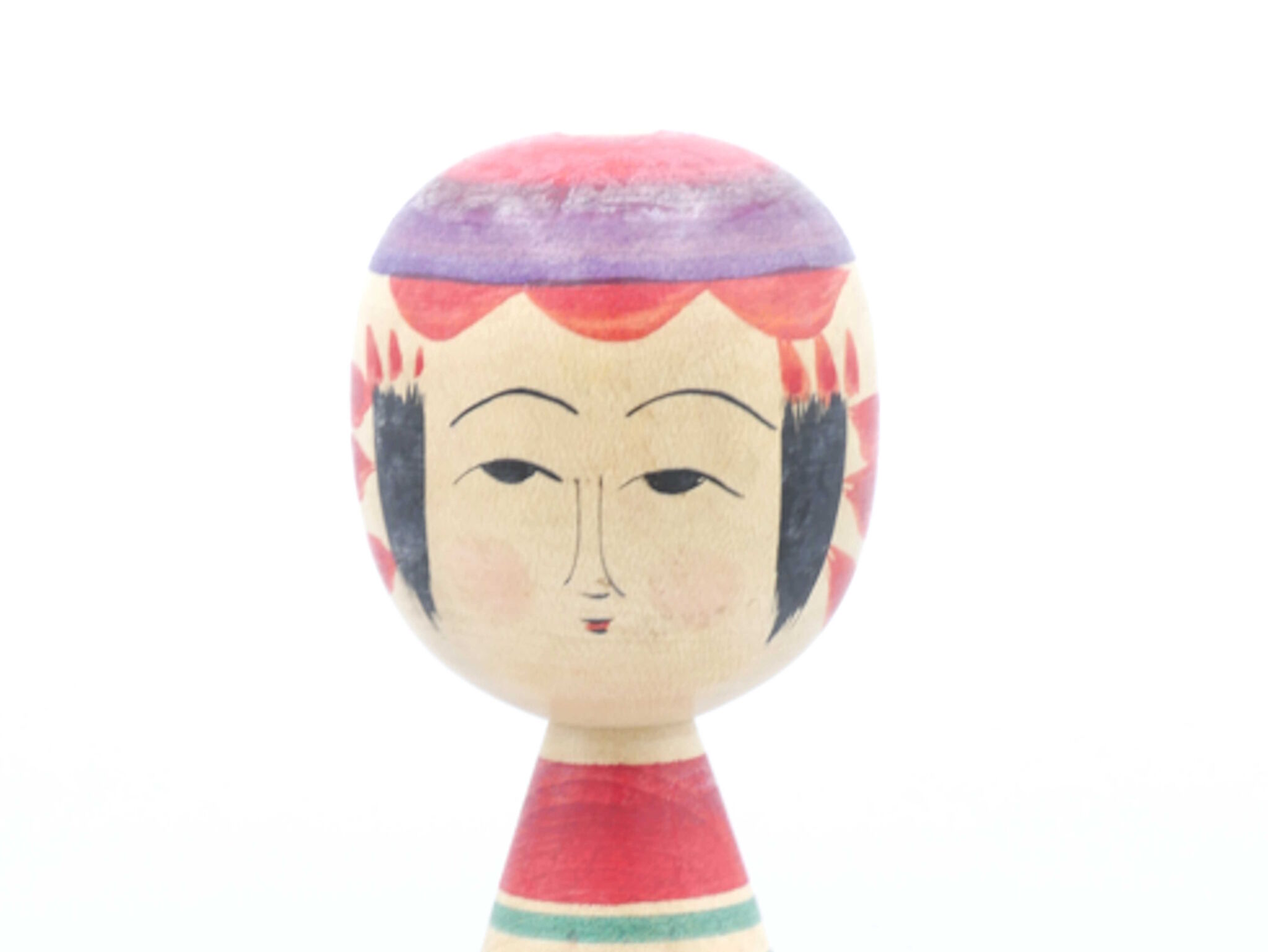 Lot De 5 Poupées Kokeshi Japonaise Vers 1970